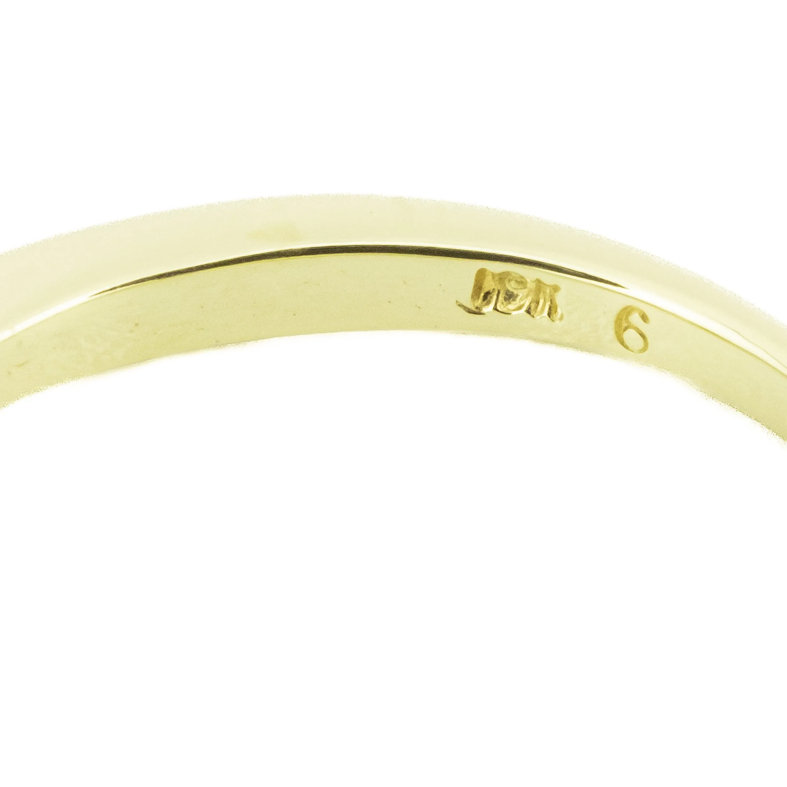 0.60ctw Baguette Cut Diamond Accented Wedding Band Ring in 18K Yellow Gold - Size 5.25