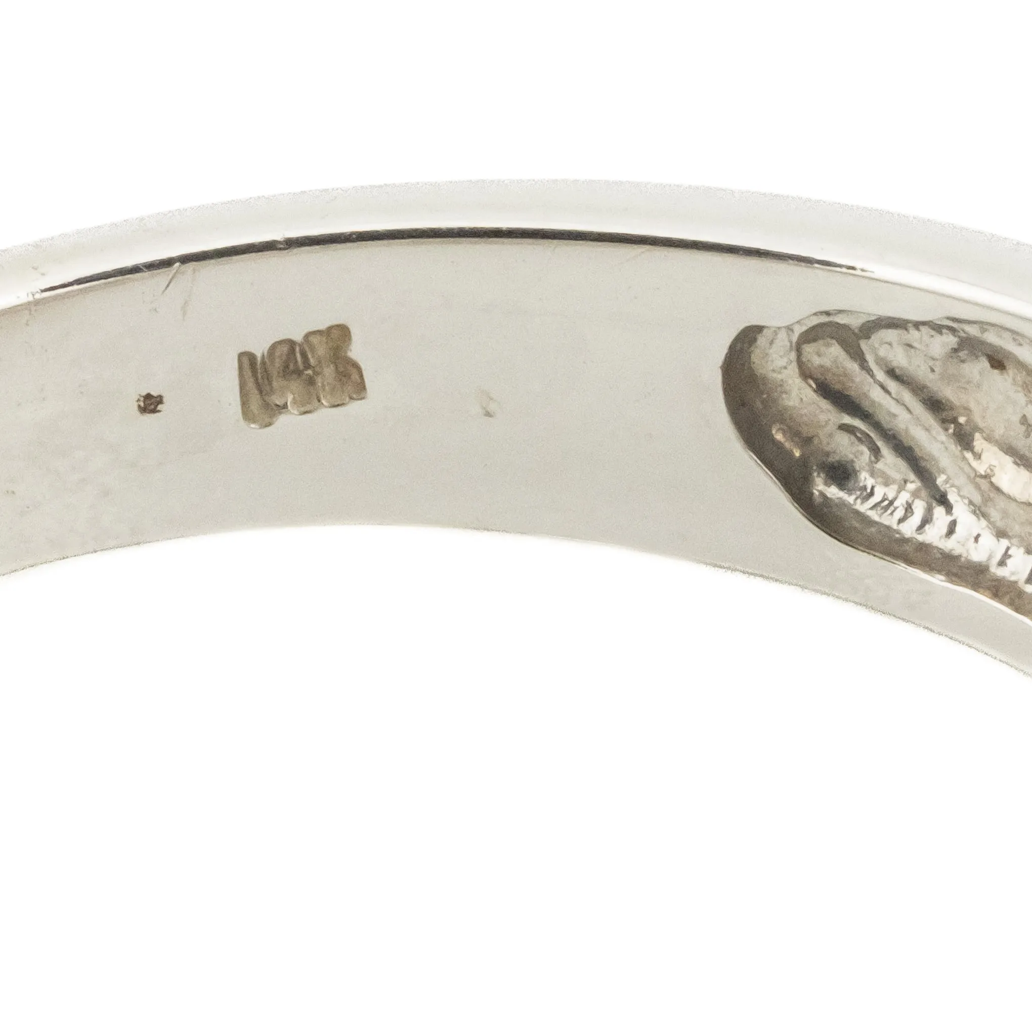 0.75ctw Diamond Accented Wedding Band Ring in 14K White Gold - Size 10.25