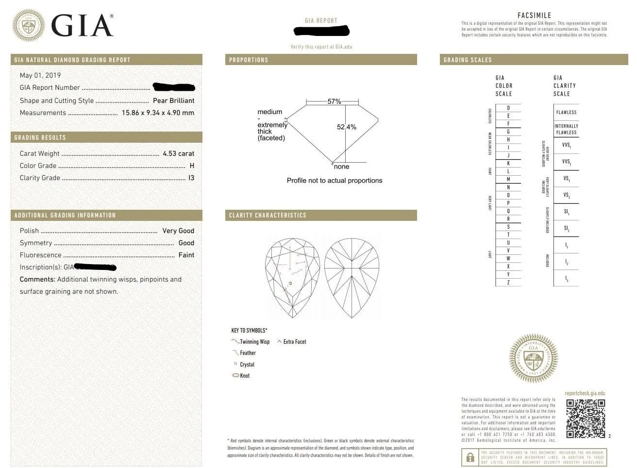 18kt White Gold Pear Diamond Drop Earrings, GIA Certified