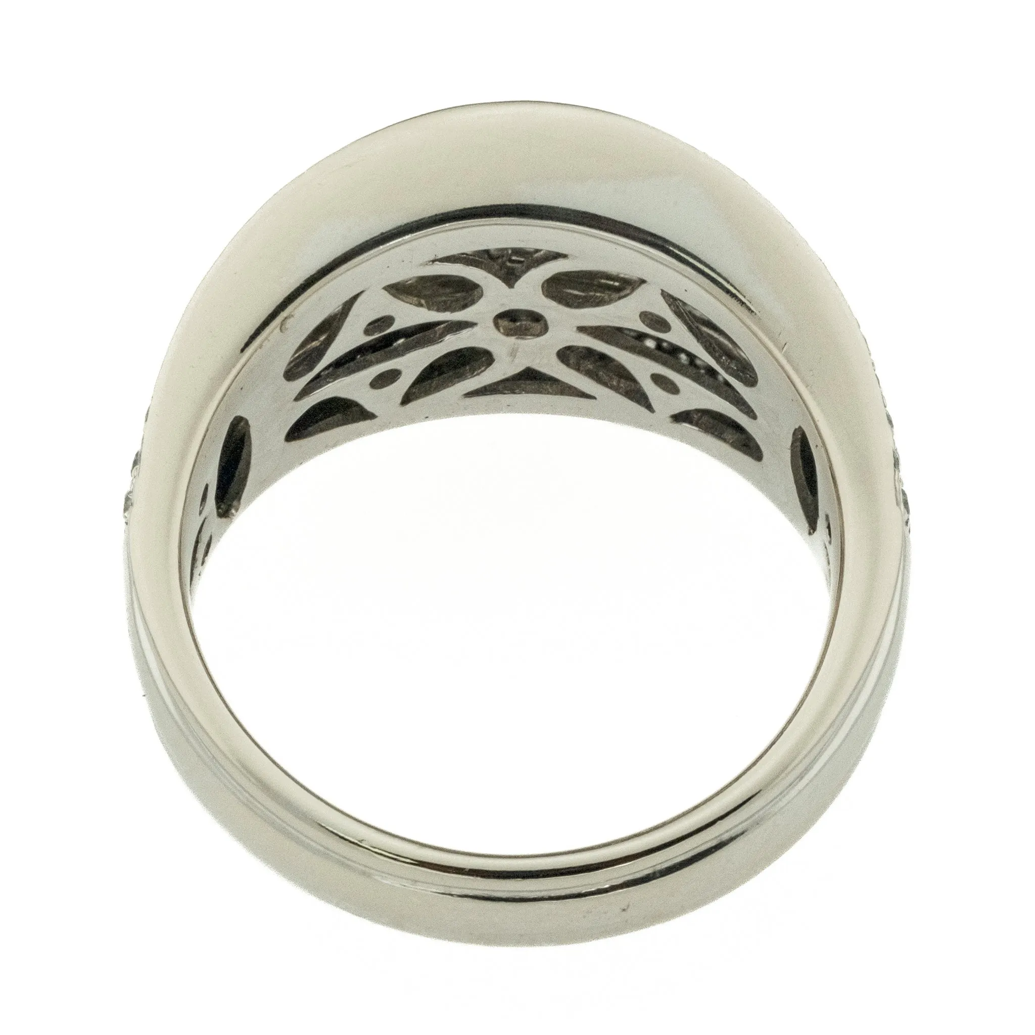 3.26ctw Round Brilliant Diamond Accented Cluster Ring in 14K White Gold - Size 7