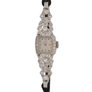 Antique Diamond Platinum Ladies Dinner Watch