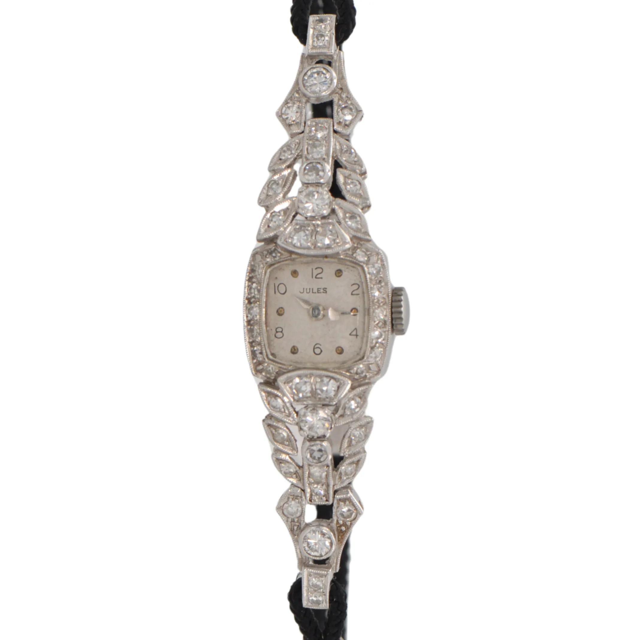 Antique Diamond Platinum Ladies Dinner Watch