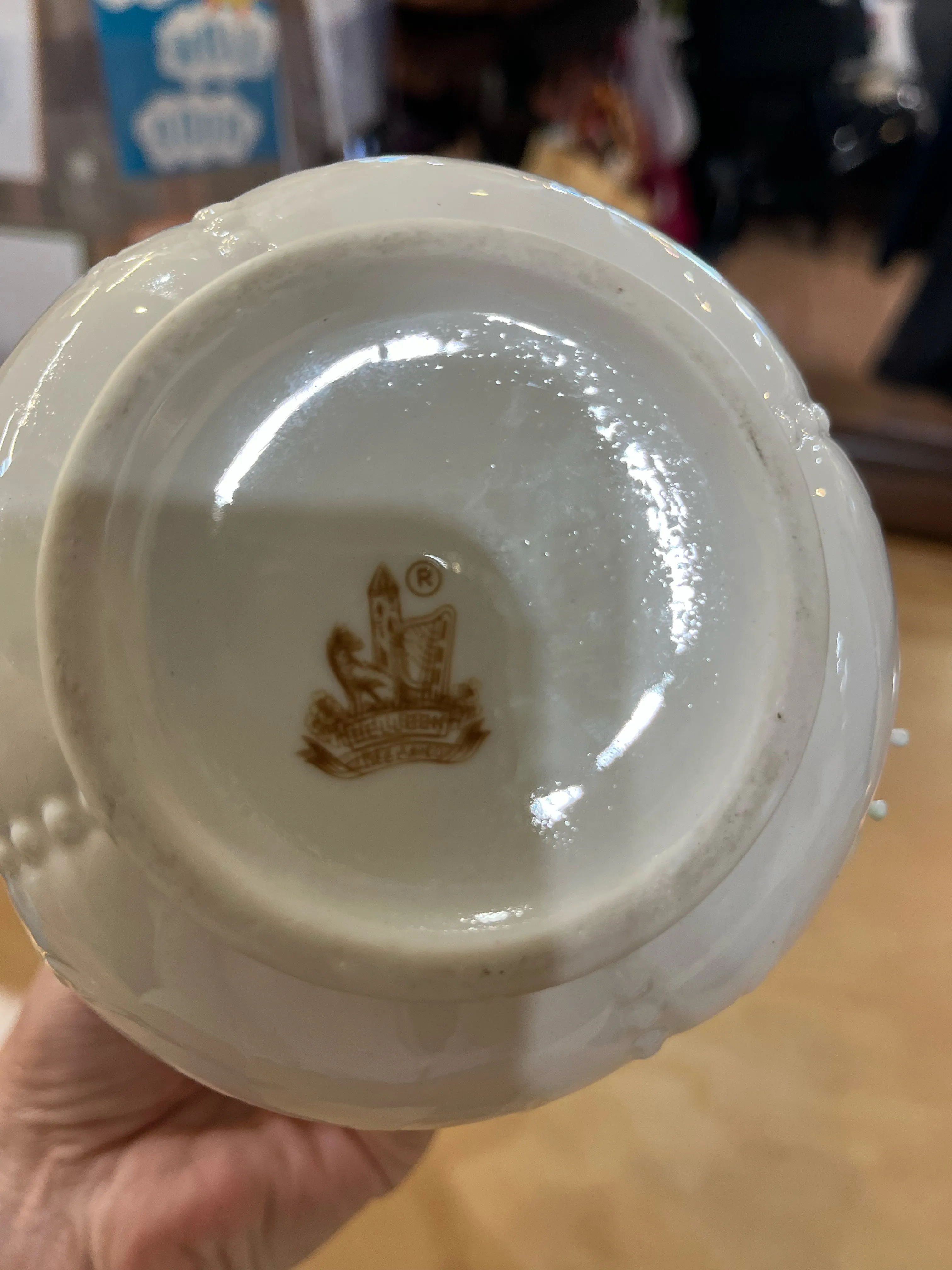 Belleek Floral Vase