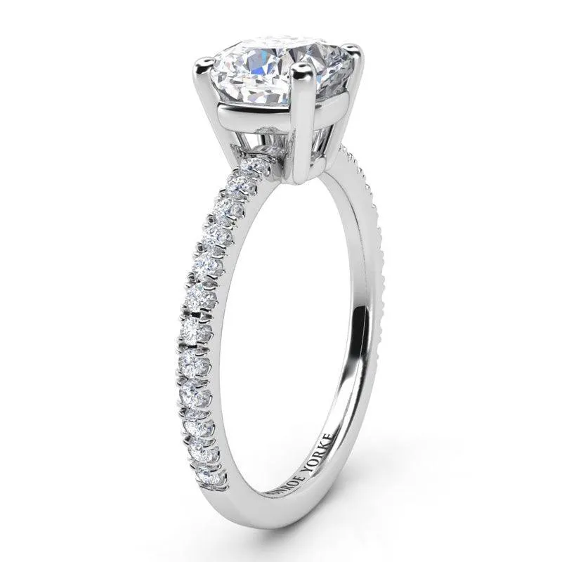 Blake - GIA Certified Cushion Cut Diamond Ring in Premium Platinum