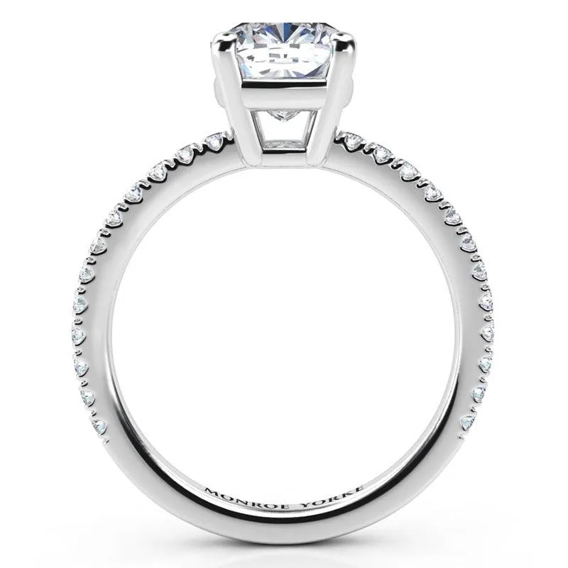 Blake - GIA Certified Cushion Cut Diamond Ring in Premium Platinum