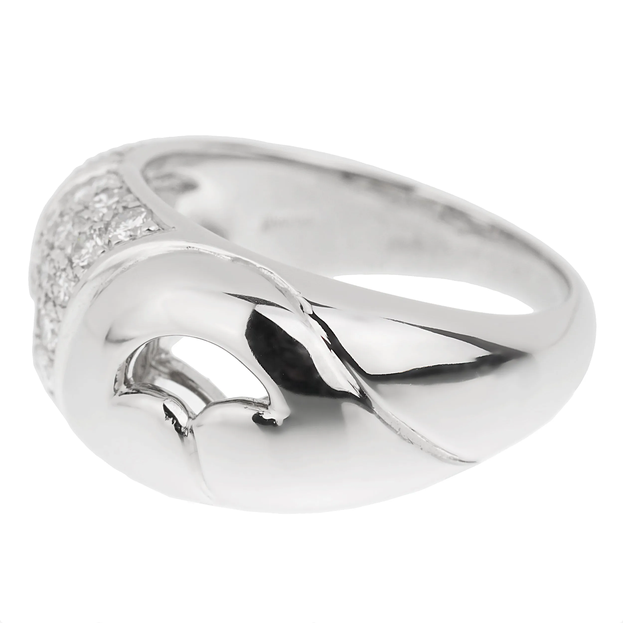 Bvlgari Vintage Platinum Diamond Band Ring