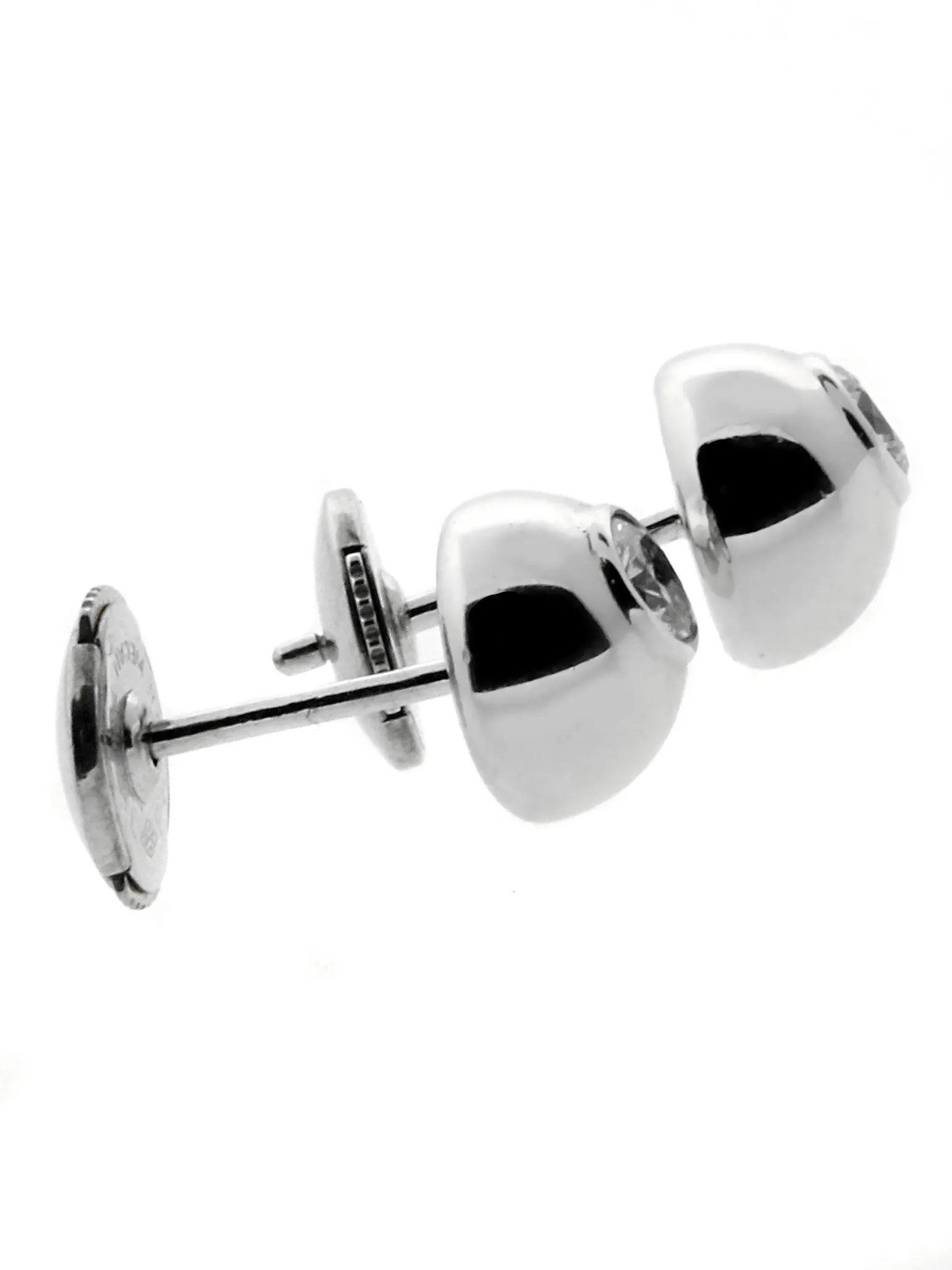 Cartier Perles de Diamants Diamond Stud Earrings in White Gold