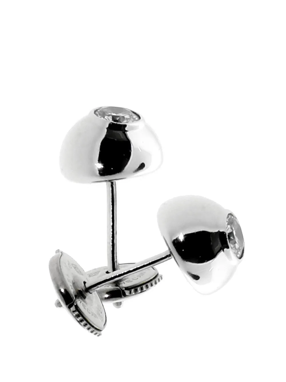 Cartier Perles de Diamants Diamond Stud Earrings in White Gold