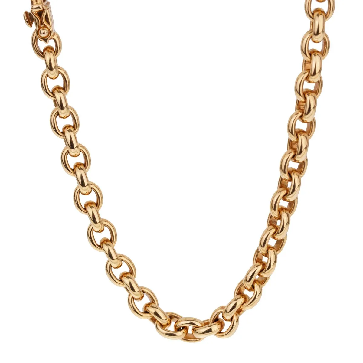 Cartier Vintage Cable Link Yellow Gold Necklace