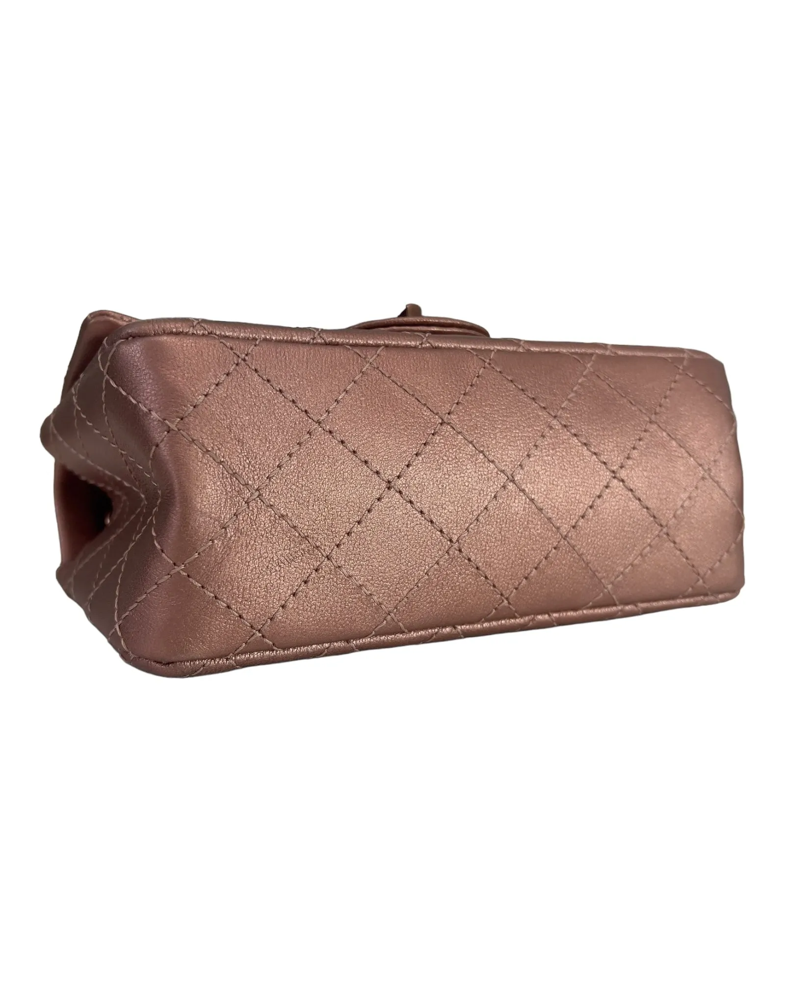 Chanel Classic 2.55 Reissue Mini 22C Rose Gold Calfskin, Pink/Rose Gold Hardware