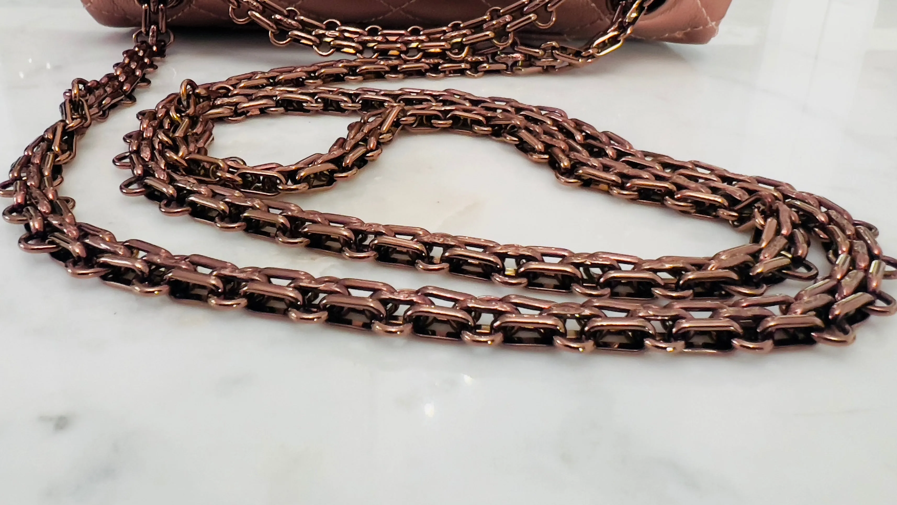 Chanel Classic 2.55 Reissue Mini 22C Rose Gold Calfskin, Pink/Rose Gold Hardware