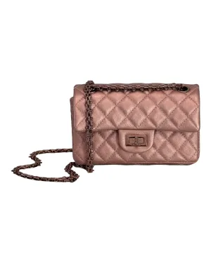 Chanel Classic 2.55 Reissue Mini 22C Rose Gold Calfskin, Pink/Rose Gold Hardware