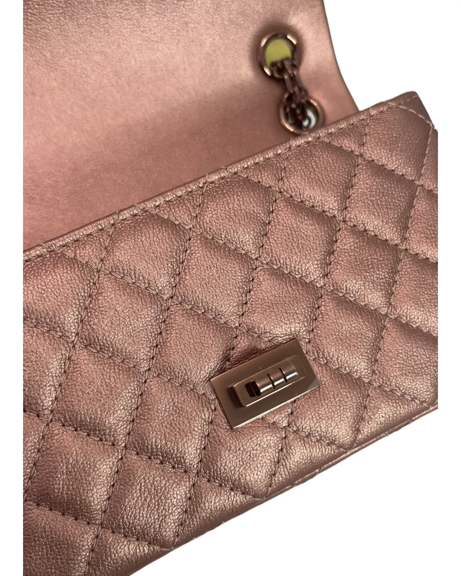 Chanel Classic 2.55 Reissue Mini 22C Rose Gold Calfskin, Pink/Rose Gold Hardware
