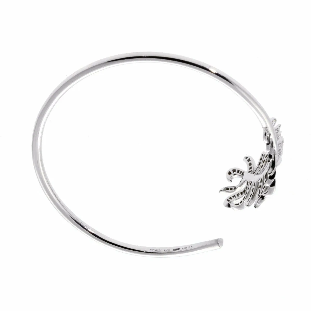 Chanel Plume De Chanel Diamond Bangle Bracelet