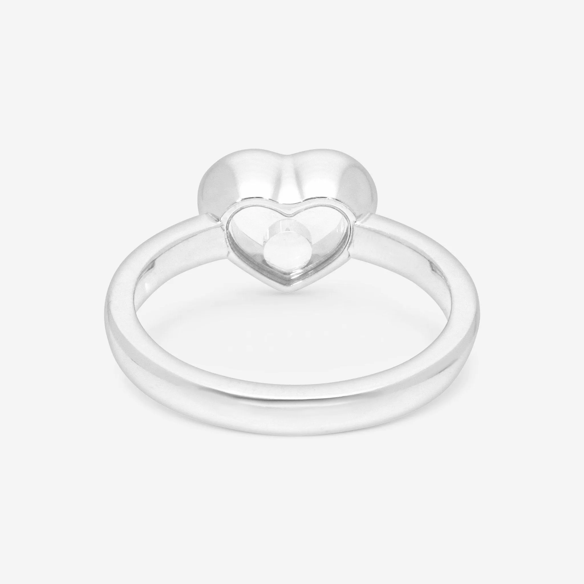 Chopard Happy Diamonds Icons 18K White Gold Diamond Ring Sz. 6.25 82A054-1110