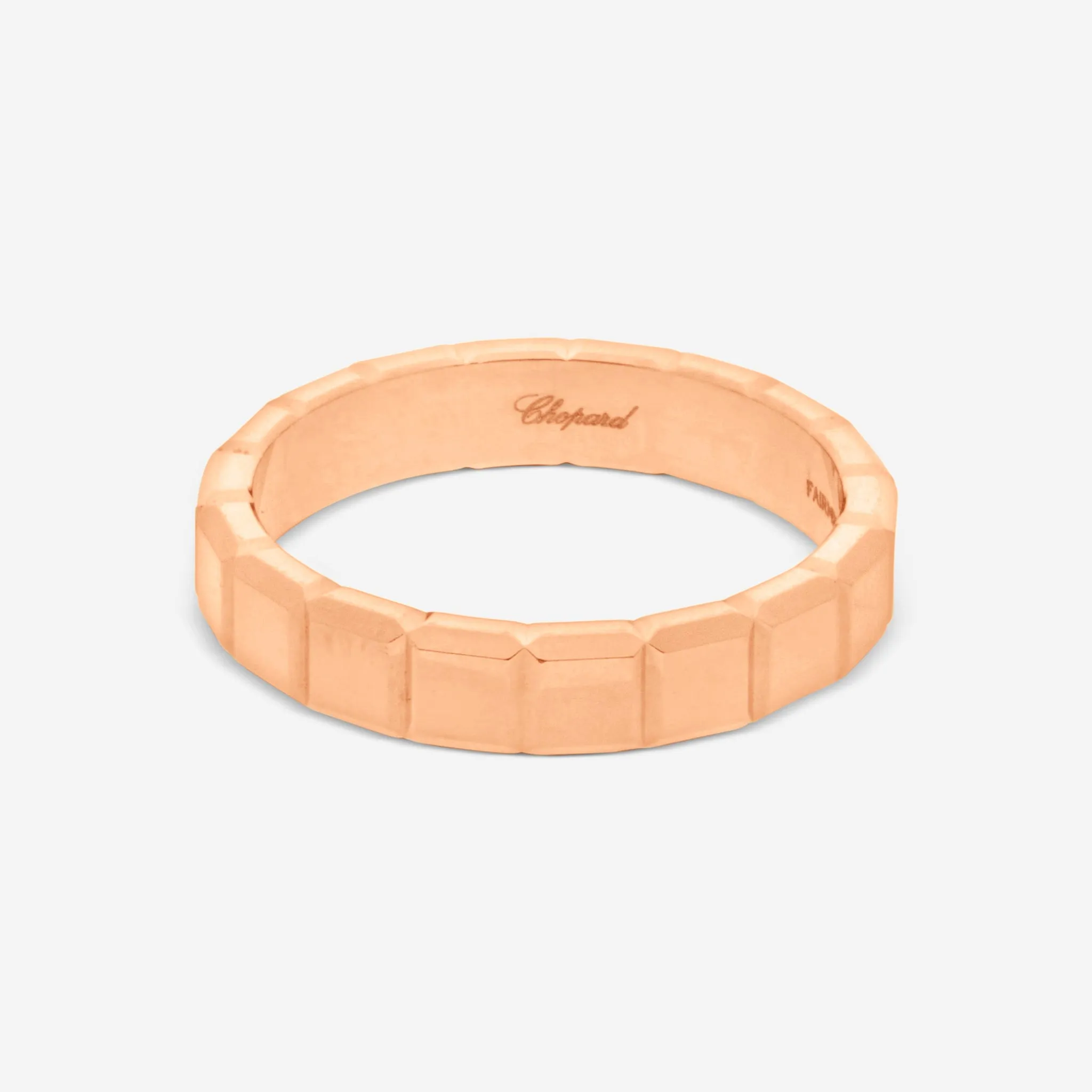 Chopard Ice Cube 18K Rose Gold Band Ring Sz. 7.25  829834-5012