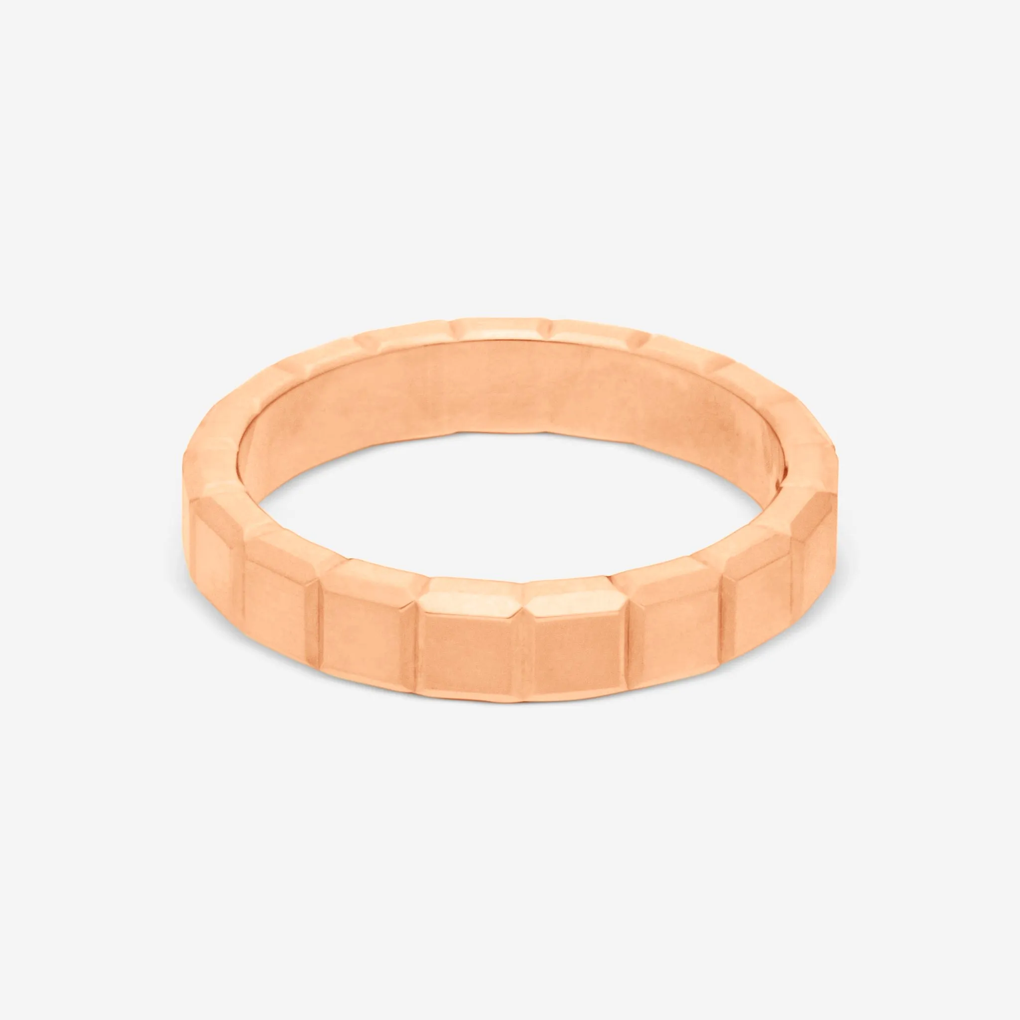 Chopard Ice Cube 18K Rose Gold Band Ring Sz. 8  829834-5014
