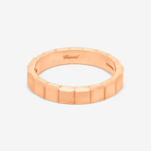 Chopard Ice Cube 18K Rose Gold Band Ring Sz. 8  829834-5014