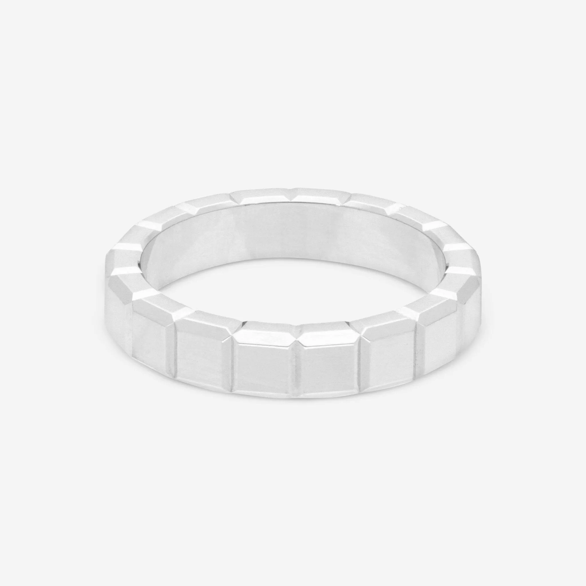 Chopard Ice Cube 18K White Gold Band Ring Sz. 6.25  829834-1010