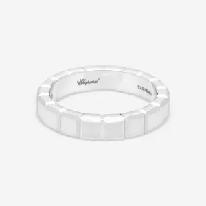 Chopard Ice Cube 18K White Gold Band Ring Sz. 6.25  829834-1010