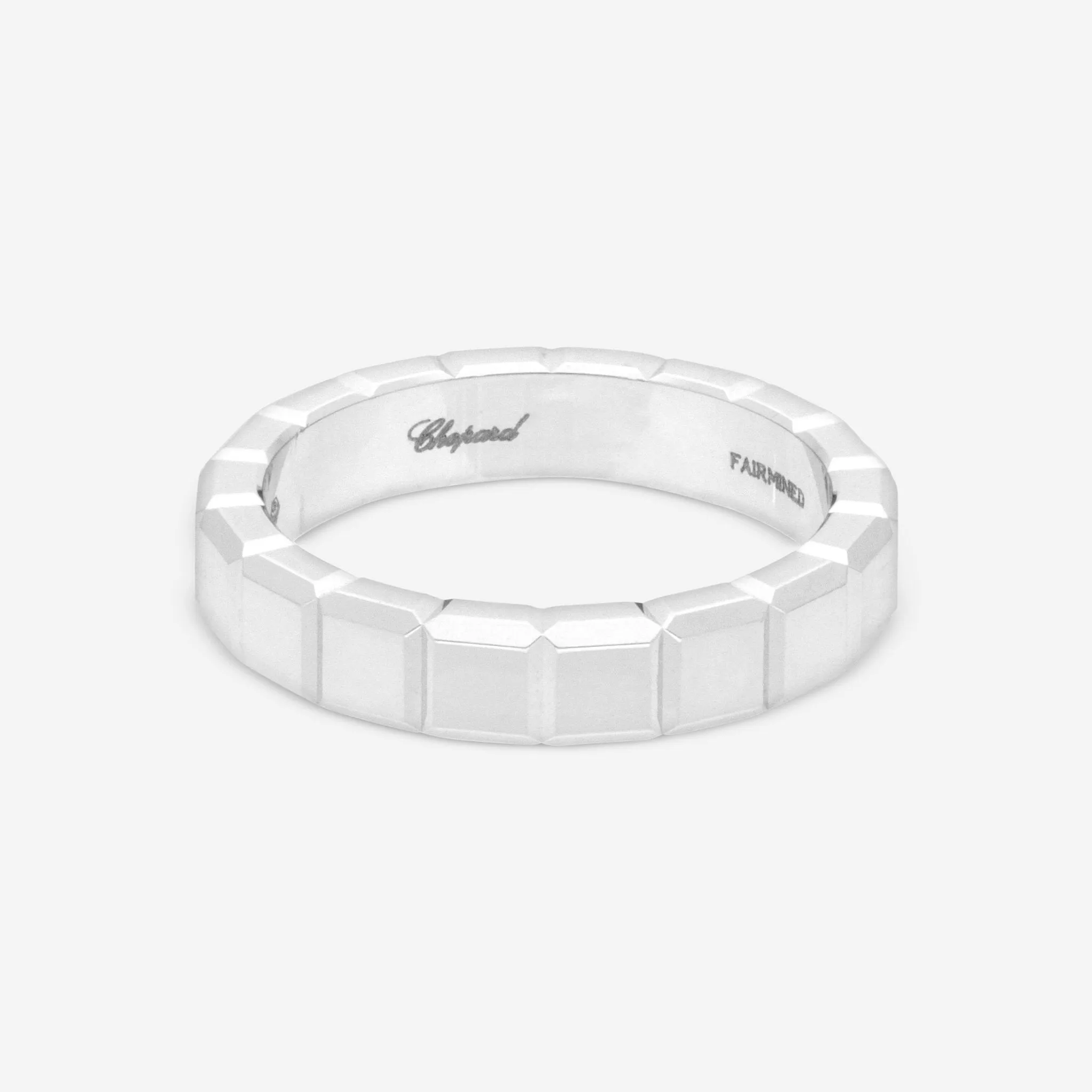 Chopard Ice Cube 18K White Gold Band Ring Sz. 6.25  829834-1010