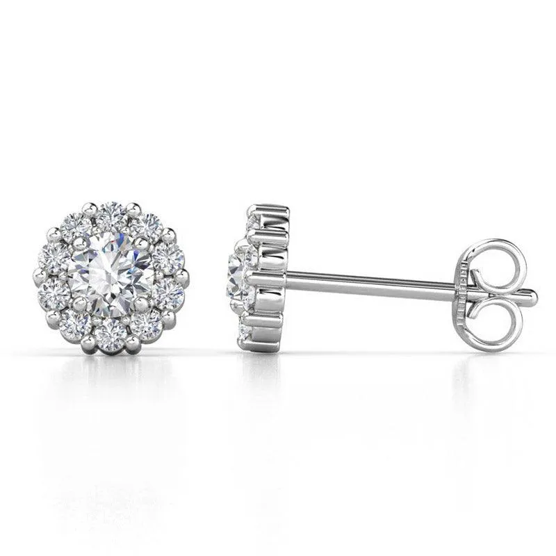 Daisy - Diamond Cluster Earrings 0.75ct