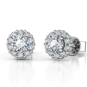 Daisy - Diamond Cluster Earrings 0.75ct