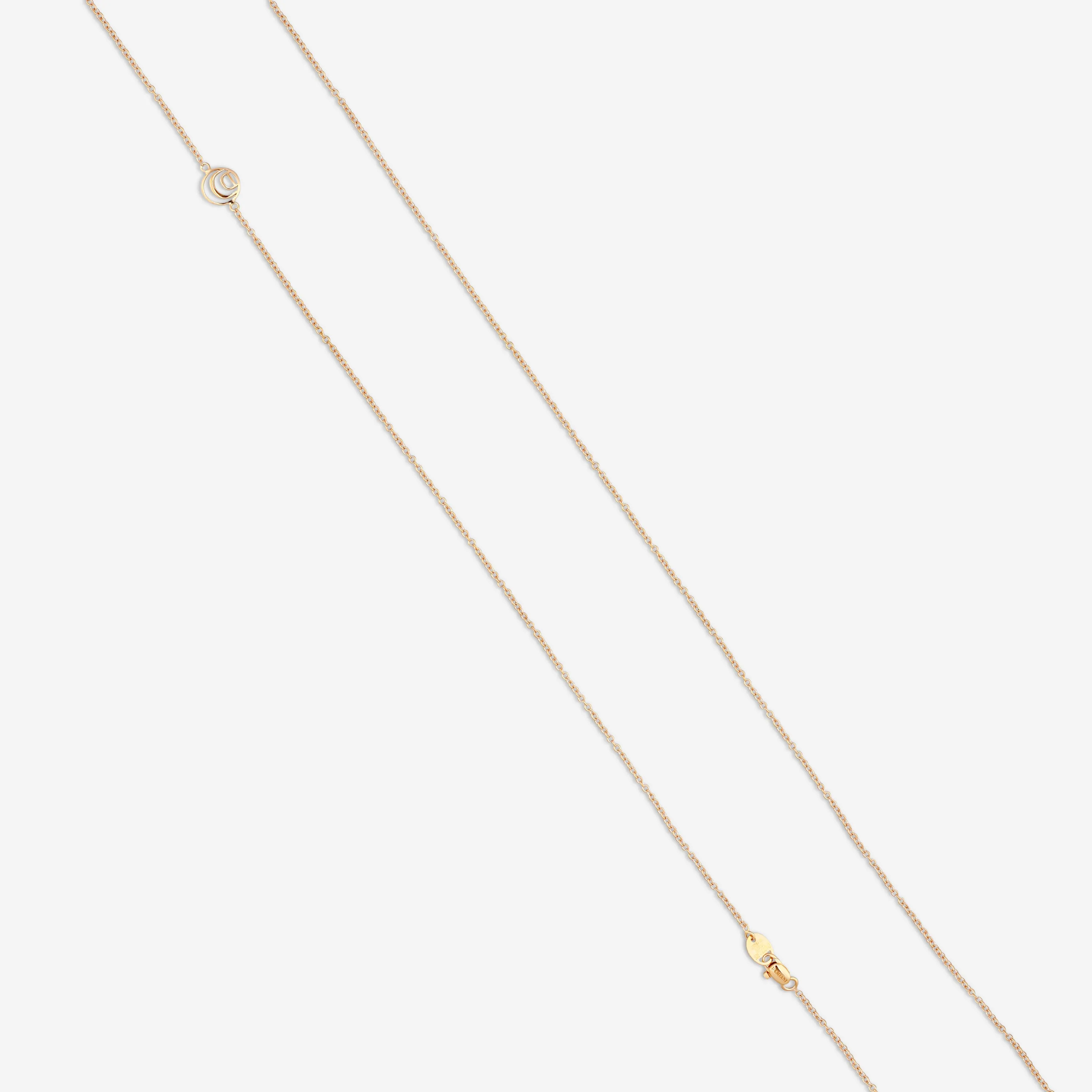 Damiani Damianissima 18K Rose Gold & Ceramic Diamond Pendant Necklace 20058576