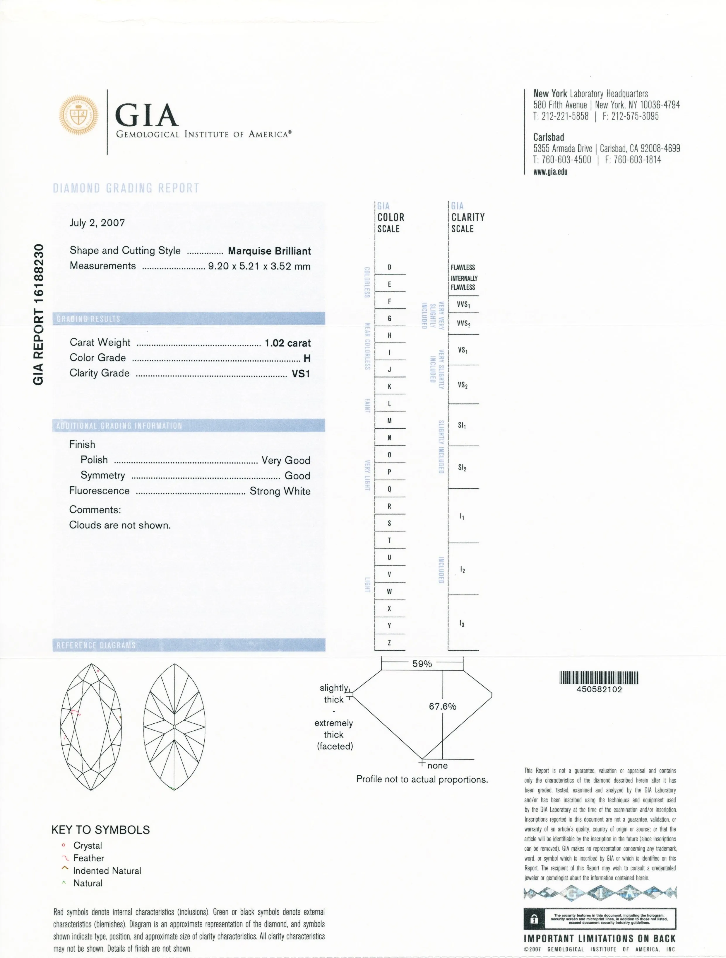 Diamond Dangle Earrings, 5.91 total carats, in Platinum