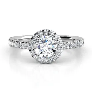 Ecco - Round Diamond Halo Low Setting