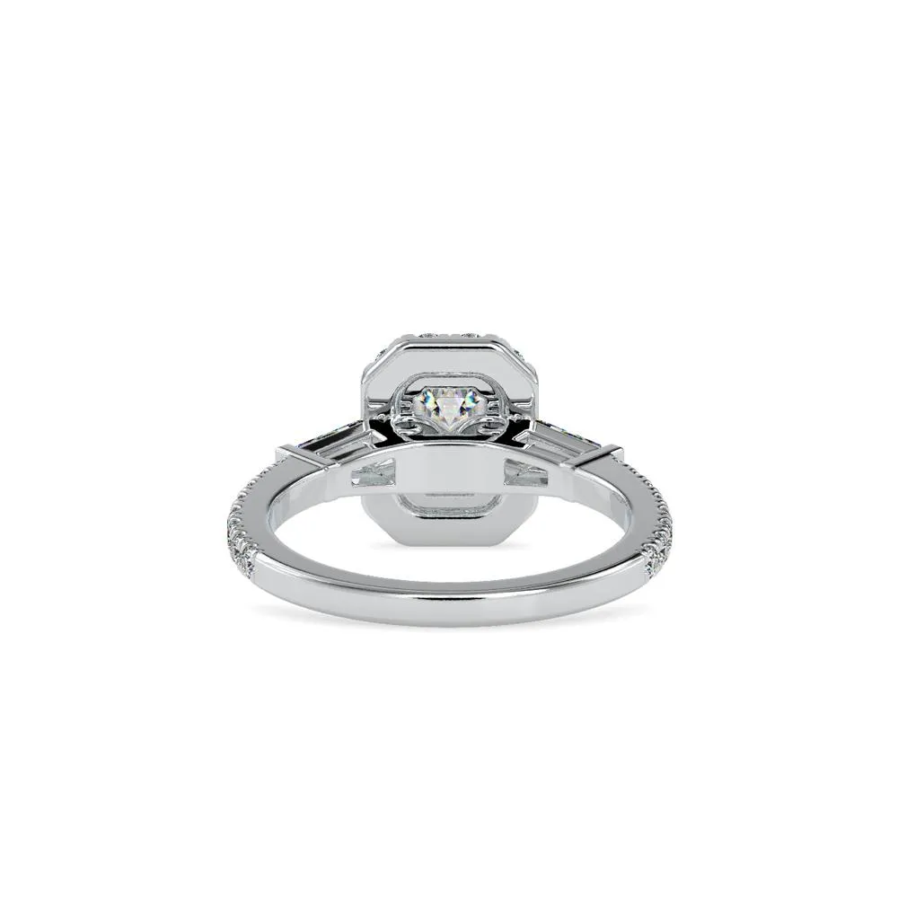 Elegant Elongated Emerald Cut Diamond