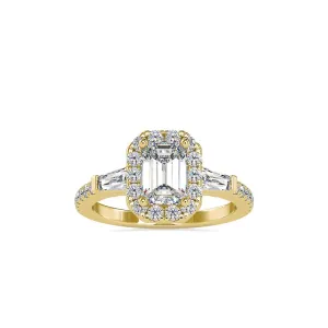 Elegant Elongated Emerald Cut Diamond
