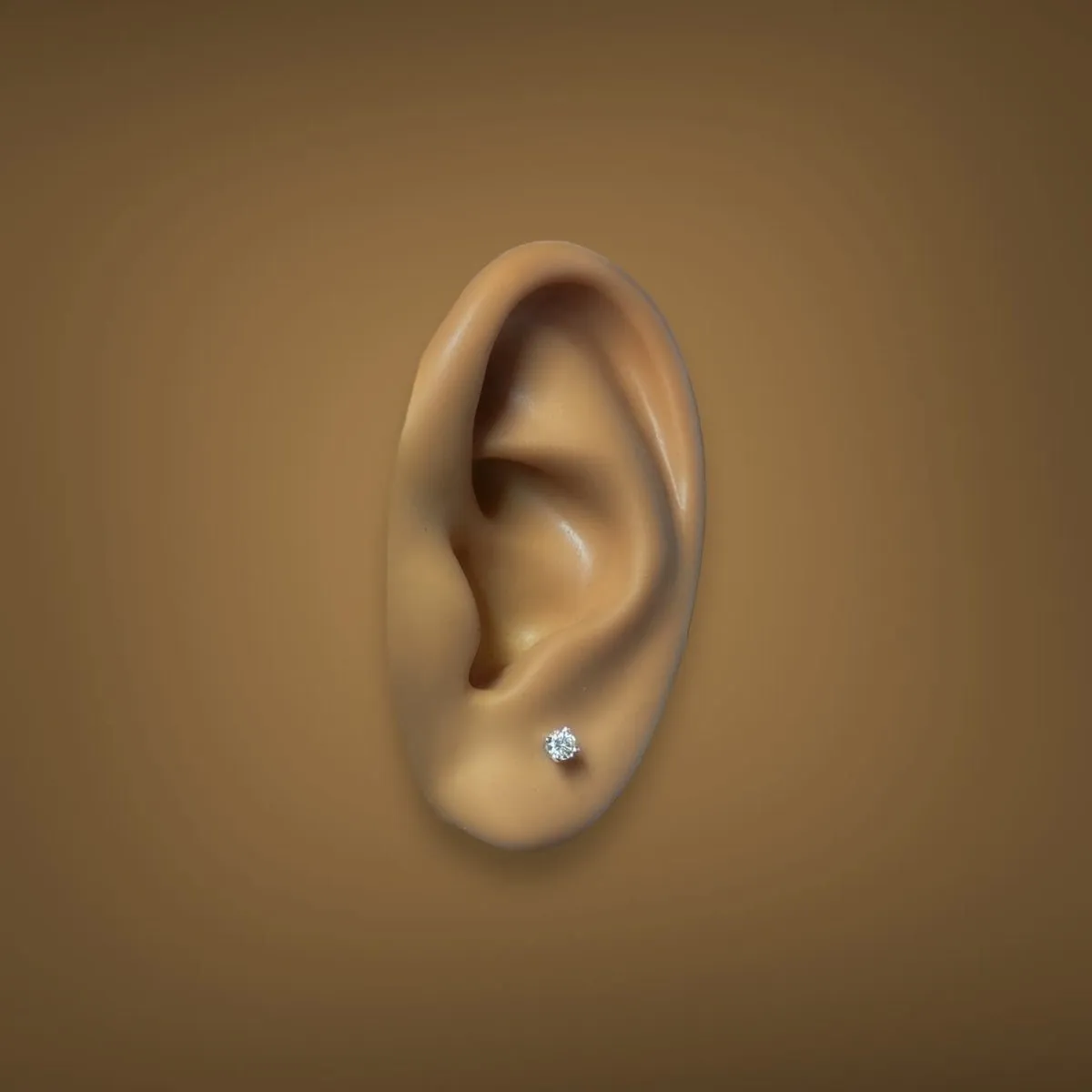 Estate 14K W Gold 0.16ctw G-I/VS2-SI2 Diamond Stud Earrings