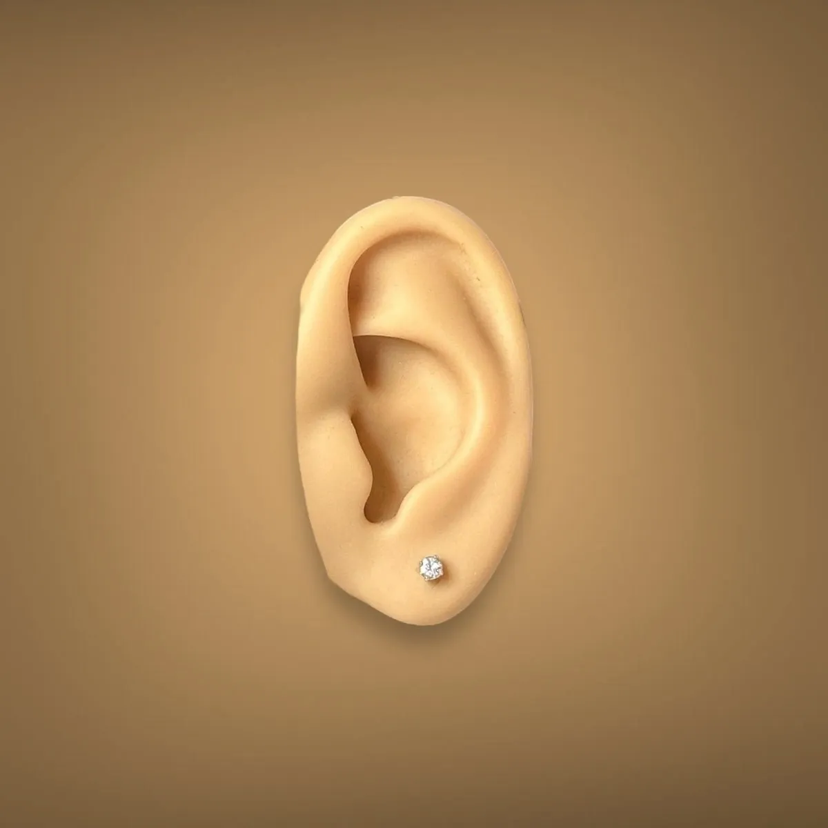 Estate 14K W Gold 0.23ctw G/I1 Diamond Stud Earrings