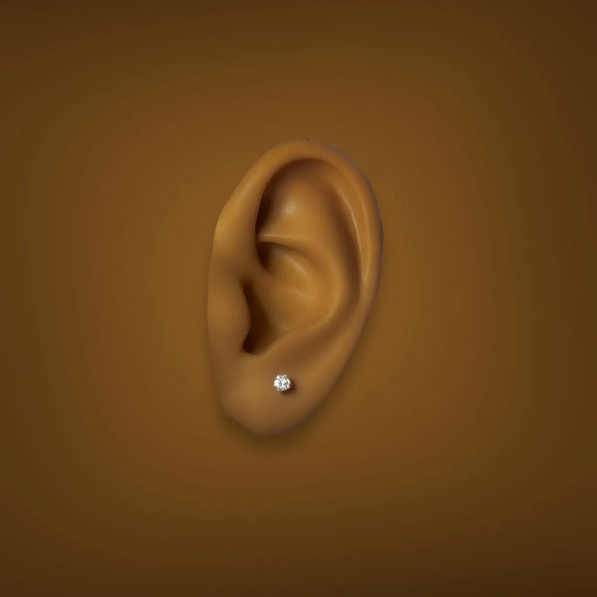 Estate 14K W Gold 0.23ctw G/I1 Diamond Stud Earrings