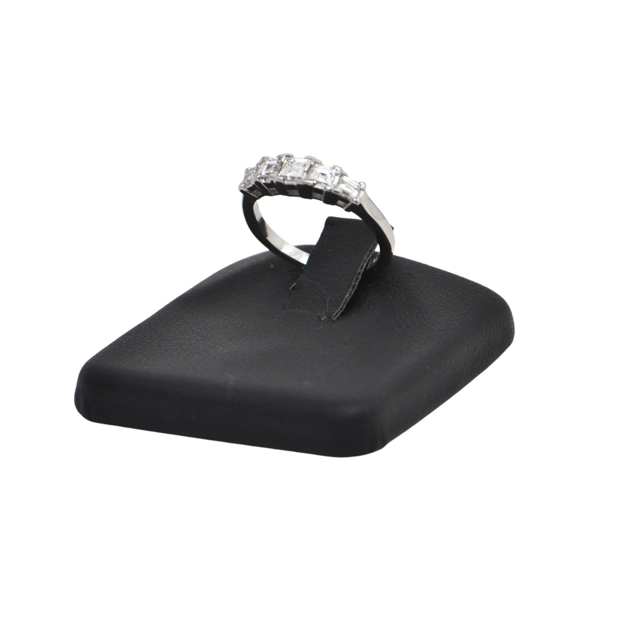 Estate Diamond Platinum Semi-Eternity Band