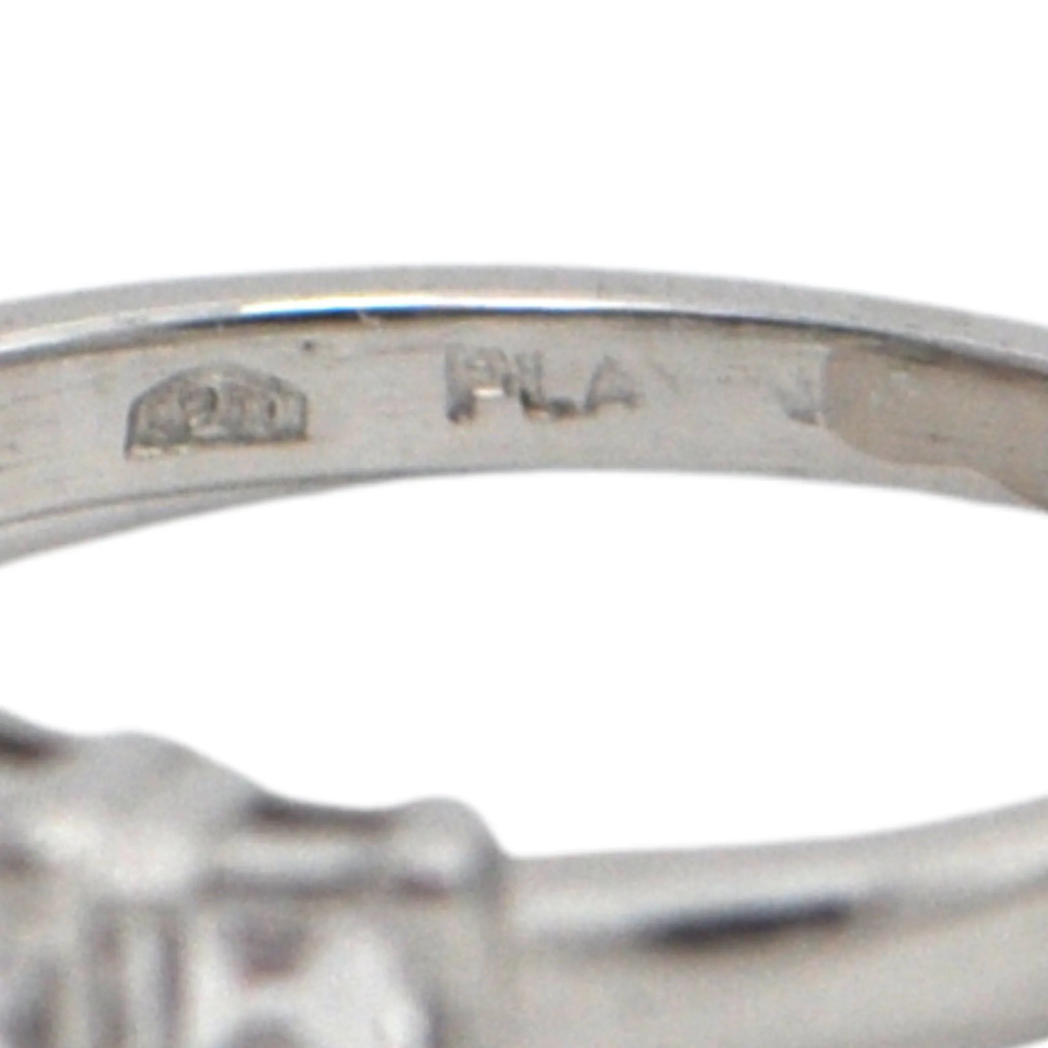 Estate Diamond Platinum Semi-Eternity Band