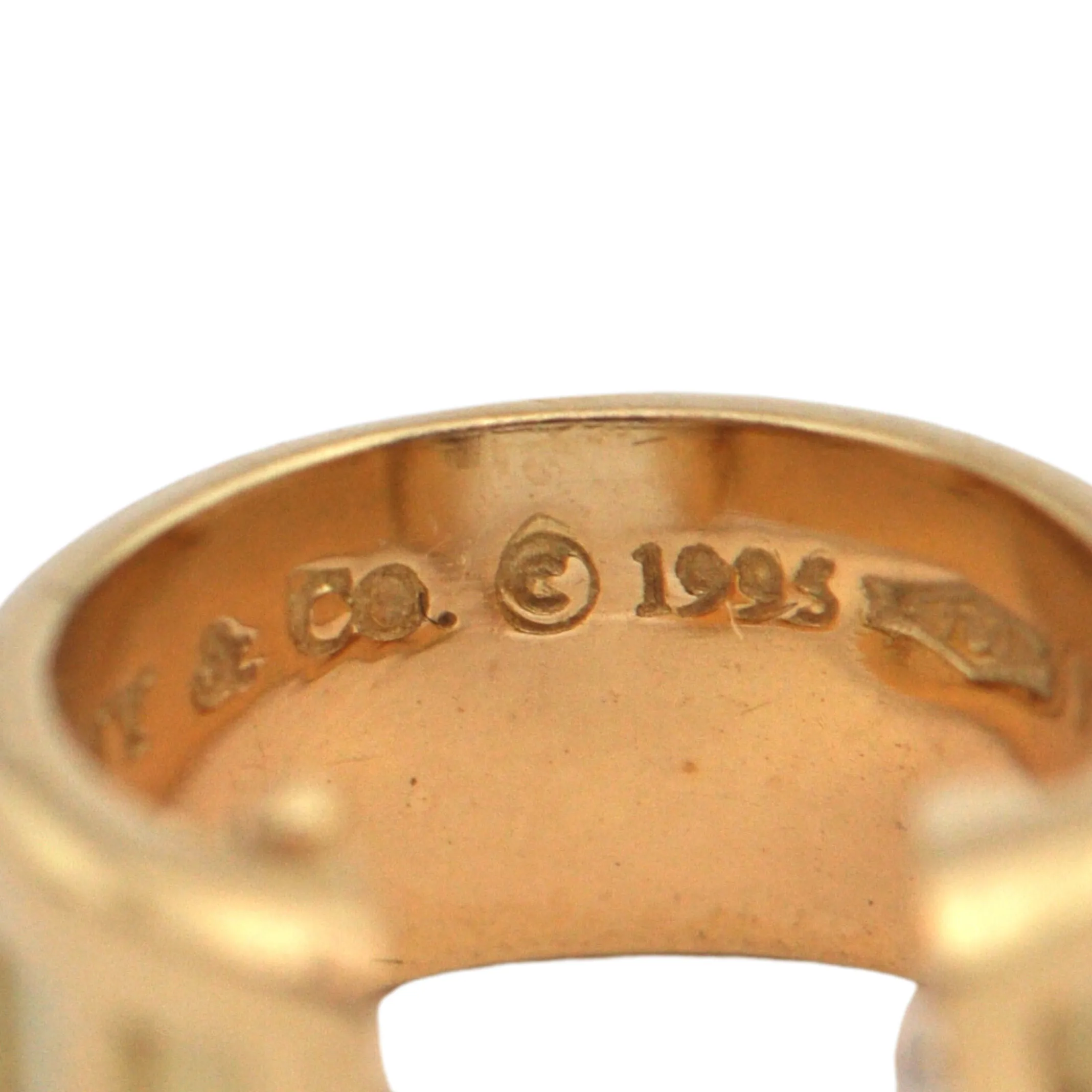 Estate Tiffany & Co. 18k Yellow Gold Atlas Collection Huggie Earrings Dated 1995