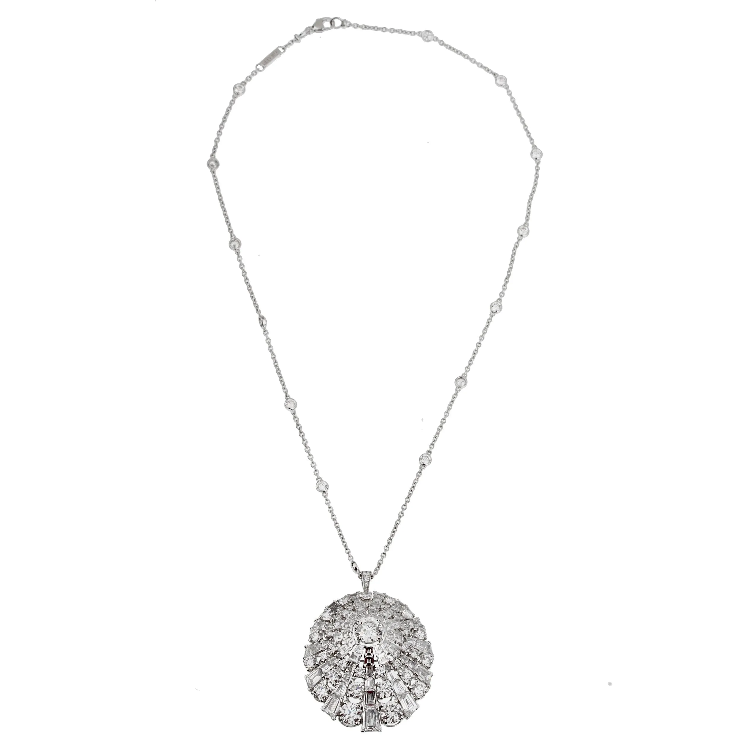 Graff Magnificent 16.42ct Diamond 18k White Gold Necklace