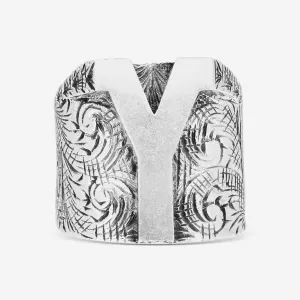 Gucci Sterling Silver Letter "Y" Ring Sz. 8 YBC554268001