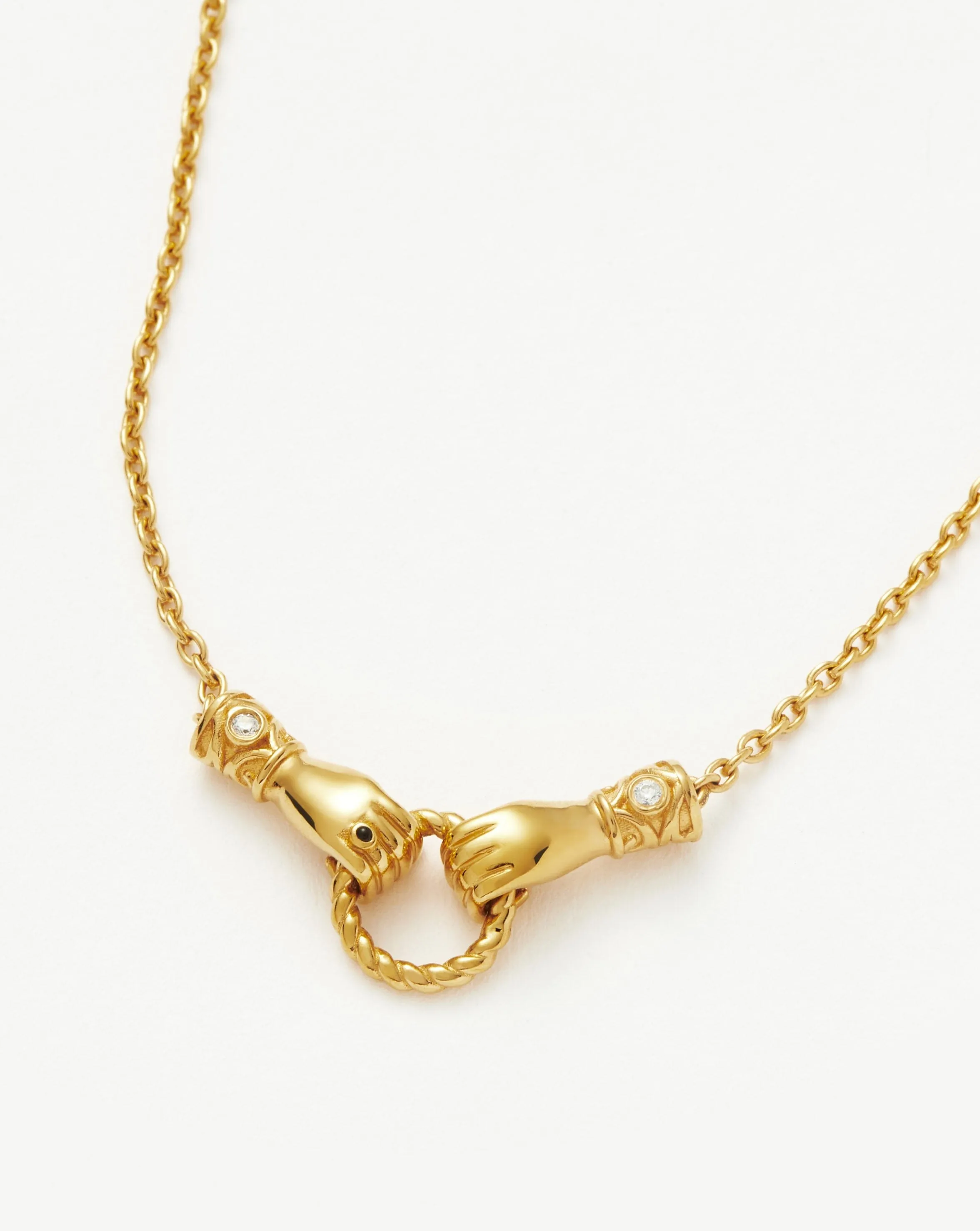 Harris Reed In Good Hands Slider Bracelet | 18k Gold Plated/Cubic Zirconia