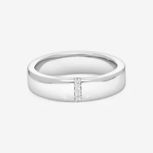 Hearts On Fire Coupled Simplicity 18K White Gold Diamond Band Ring Sz. 9 HBACPLSM0088W-6