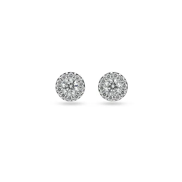 HEARTS ON FIRE 'FULFILLMENT' 18CT WHITE GOLD 1.01CT DIAMOND STUD EARRINGS