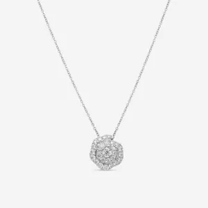 Hearts On Fire Lorelei 18K White Gold Diamond Floral Pendant HFPDFLOR00988W