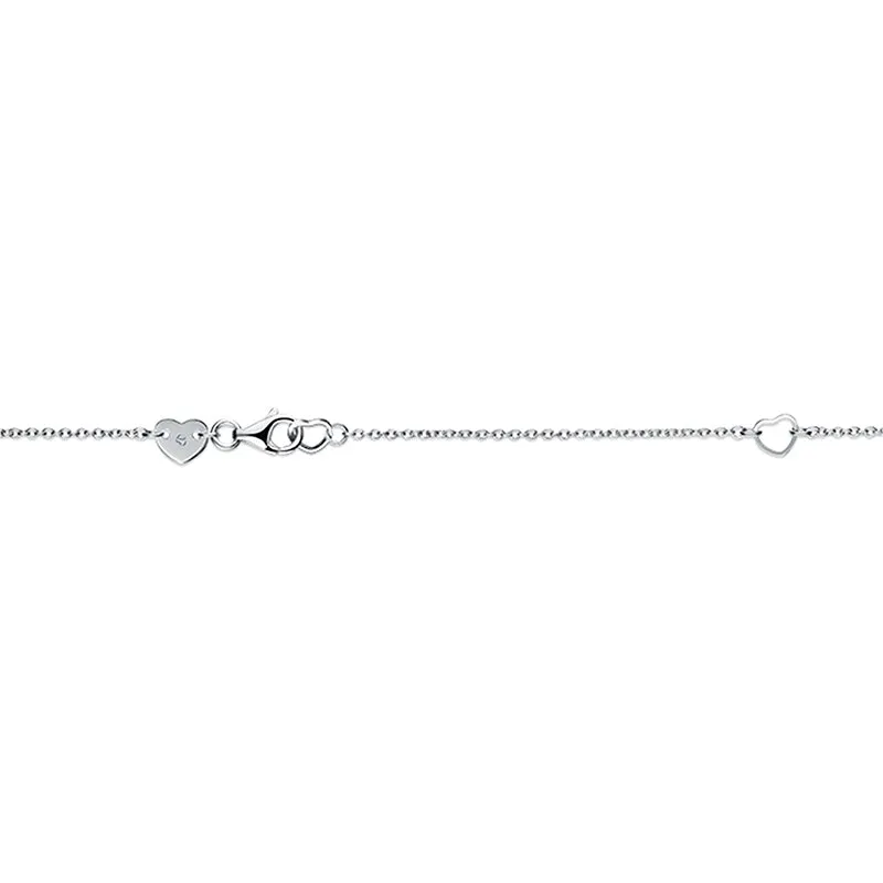 HEARTS ON FIRE 'LU' 18CT WHITE GOLD DROPLET PENDANT