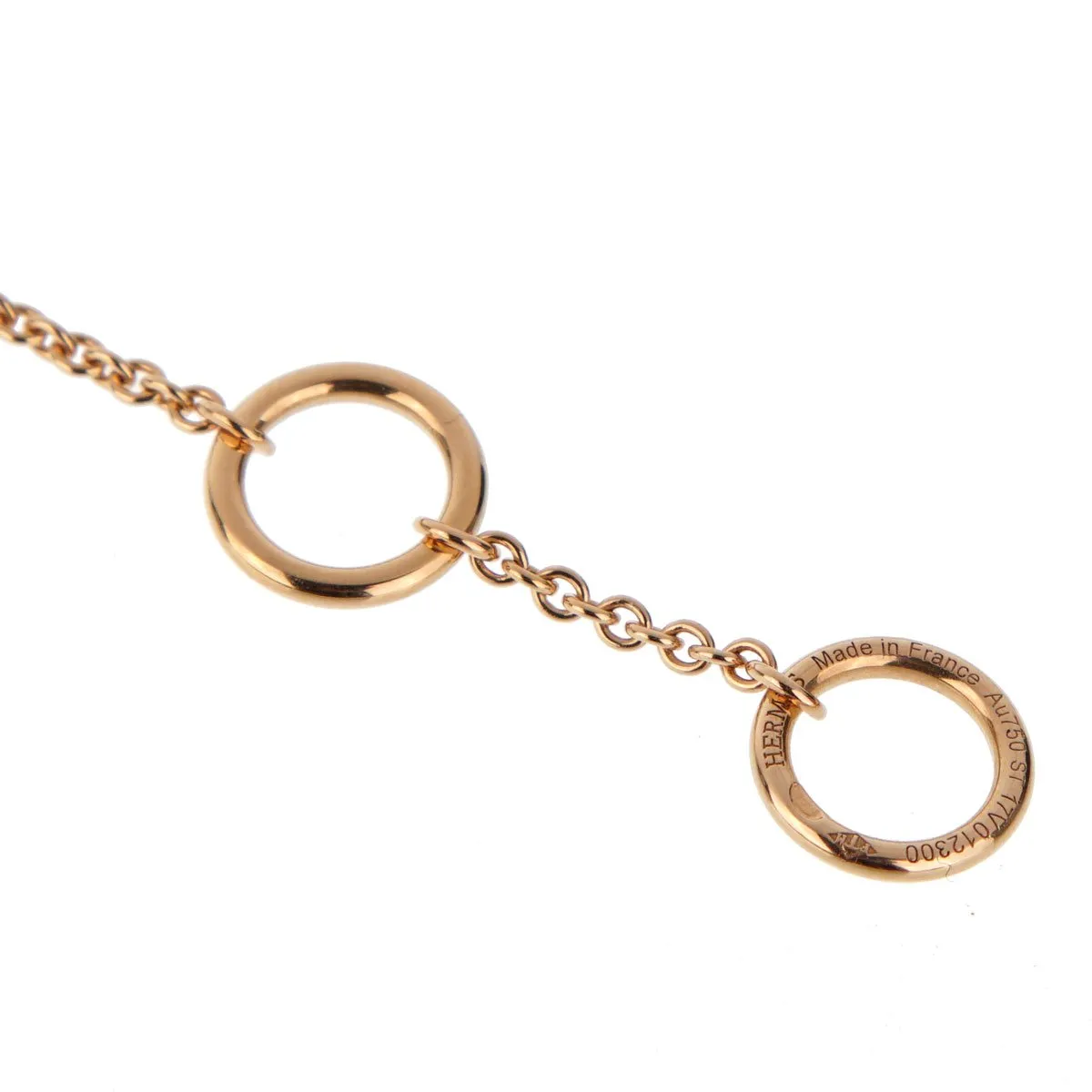 Herms Punk Rose Gold Necklace