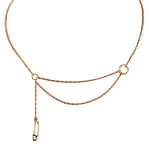 Herms Punk Rose Gold Necklace