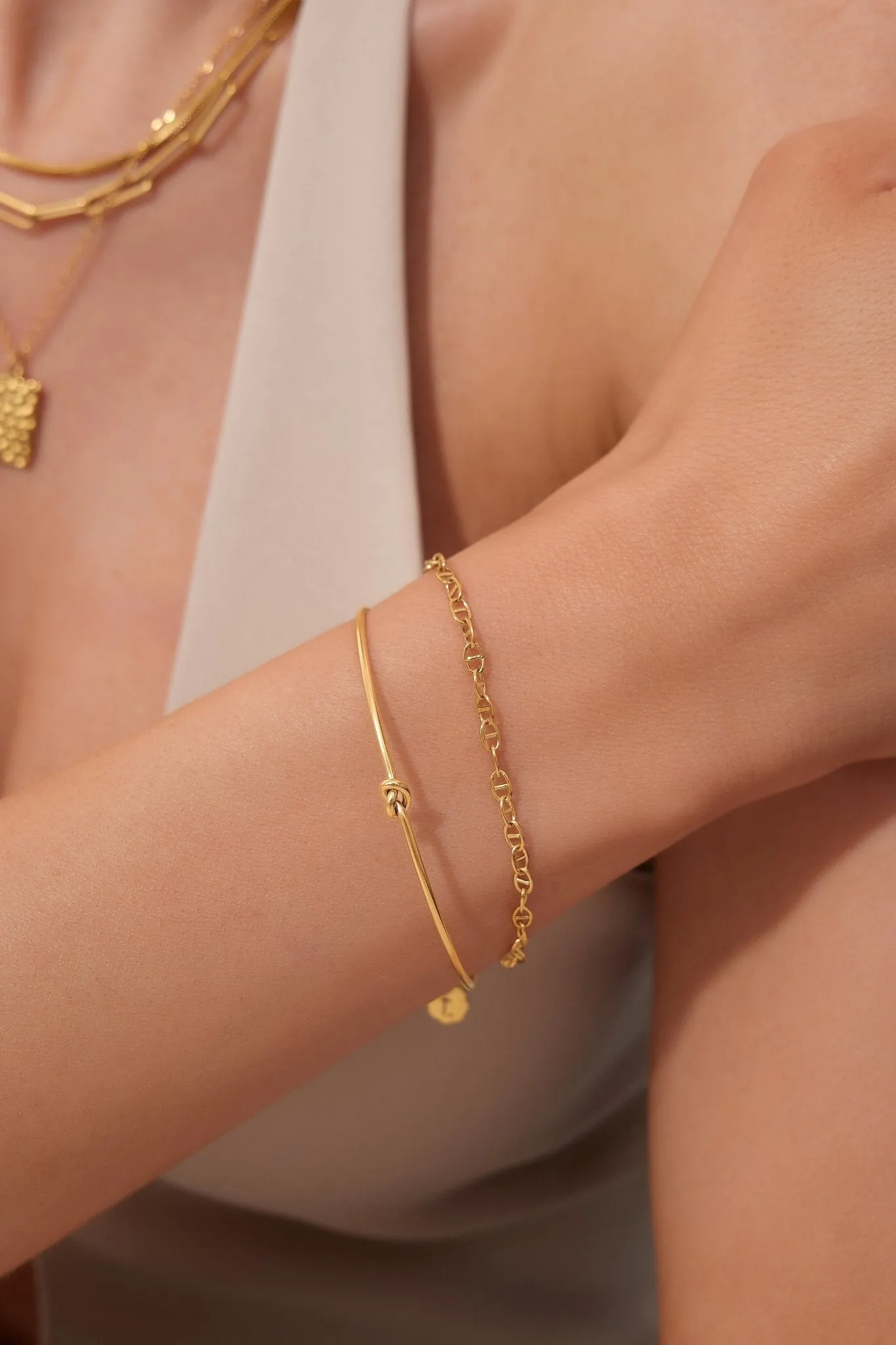 Knot Cuff Bracelet (Greek Inspired Collection)