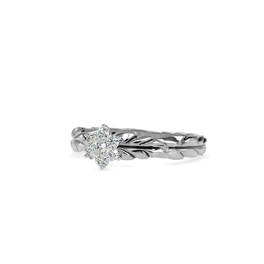 Laurel Leaf Engagement ring