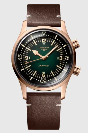 LONGINES LONGINES LEGEND DIVER BRONZE, L3.774.1.50.2, Automatic watch,  42.00 mm, Bronze with Titanium case back.